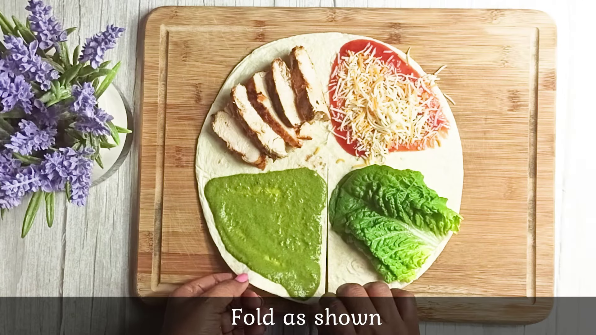 Wrap folded